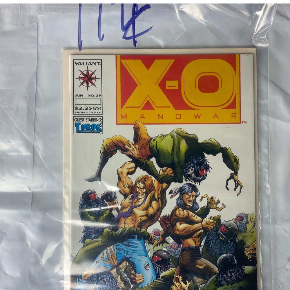 X O Manowar Valiant Comics June 1992 Issue‎ 29 Guest Starring Turok